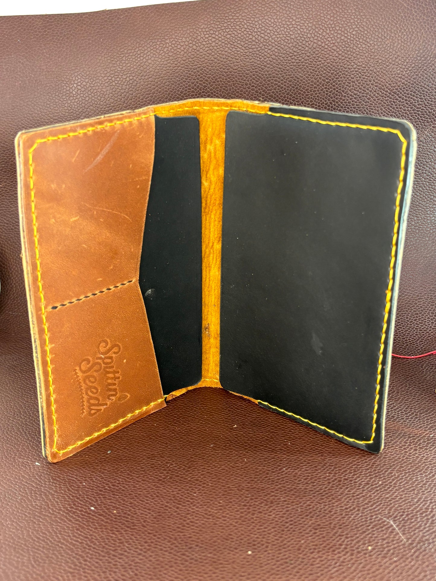 One of a kind, Rawlings Mickey Mantle Baseball Notebook – Hand‑Stitched from a vintage Used Baseball Glove