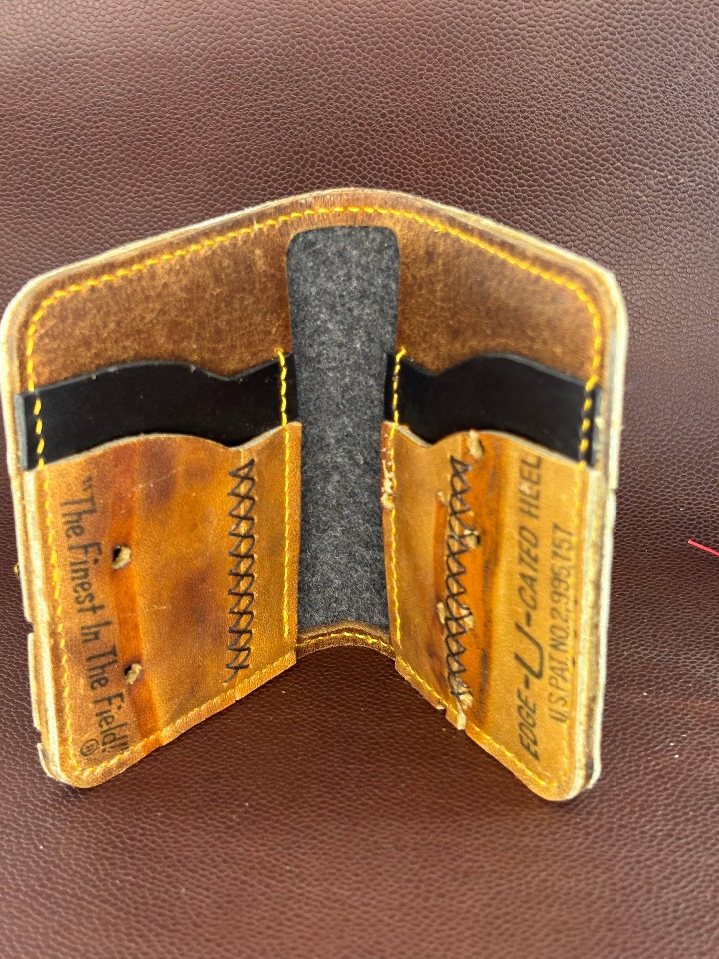 One of a kind, Bifold Baseball Card Wallet – Hand‑Stitched from a vintage Bill Madlock Baseball Glove