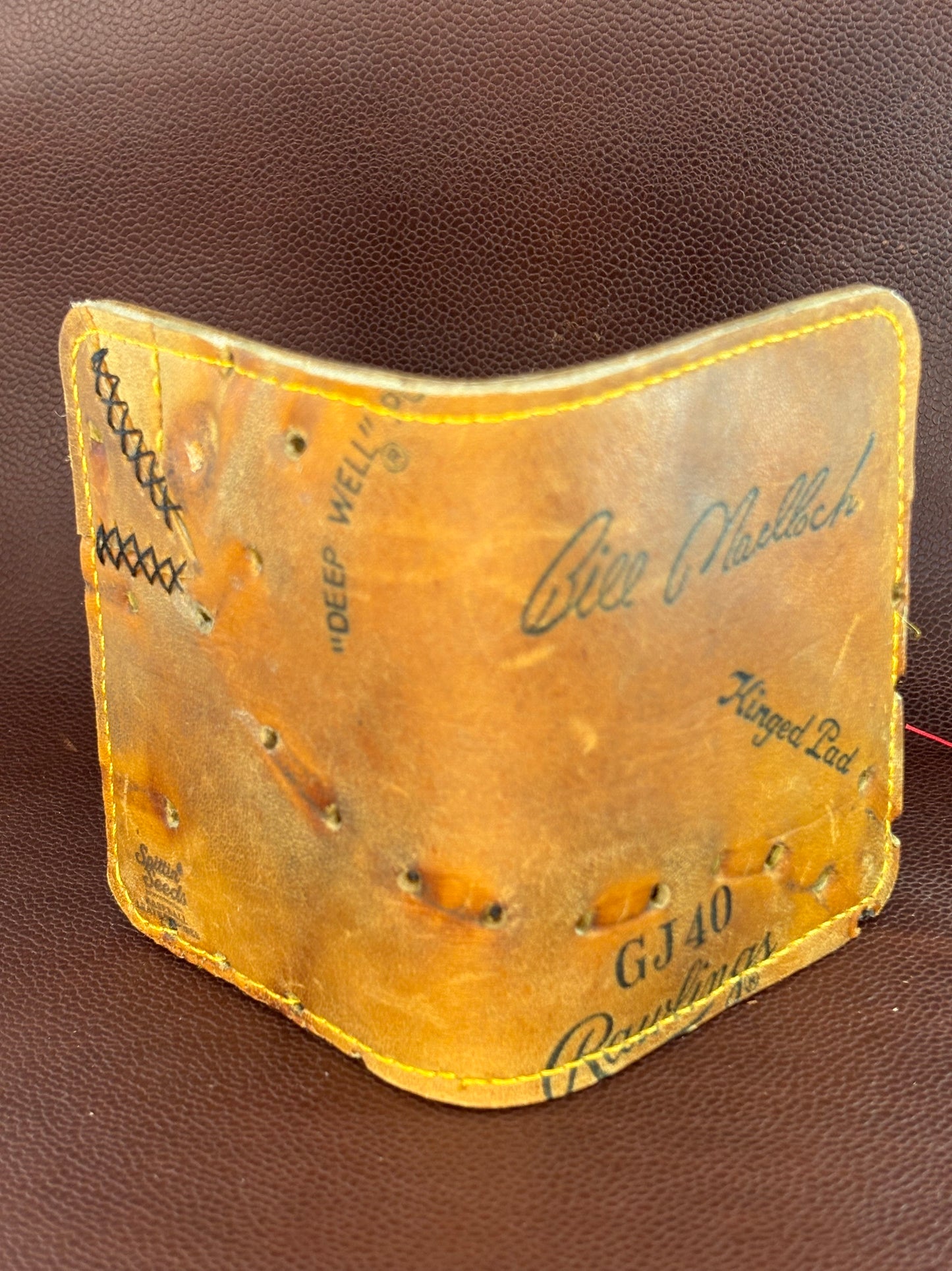 One of a kind, Bifold Baseball Card Wallet – Hand‑Stitched from a vintage Bill Madlock Baseball Glove