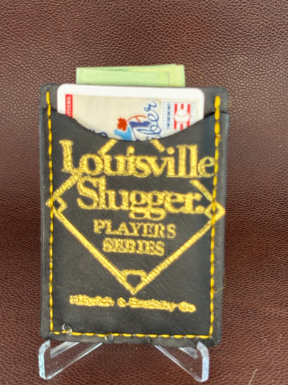 Wade Boggs Baseball Card Wallet – Hand‑Stitched from a vintage Used Baseball Glove