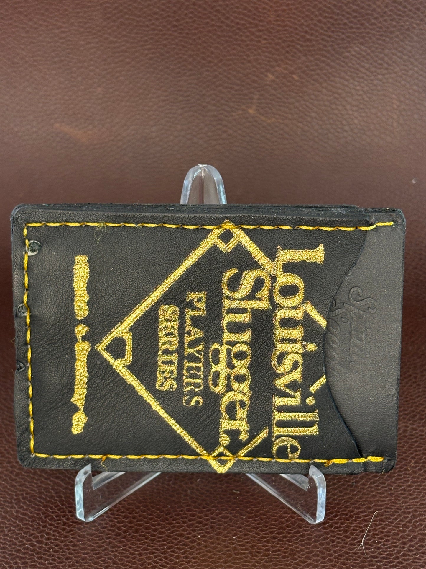 Wade Boggs Baseball Card Wallet – Hand‑Stitched from a vintage Used Baseball Glove