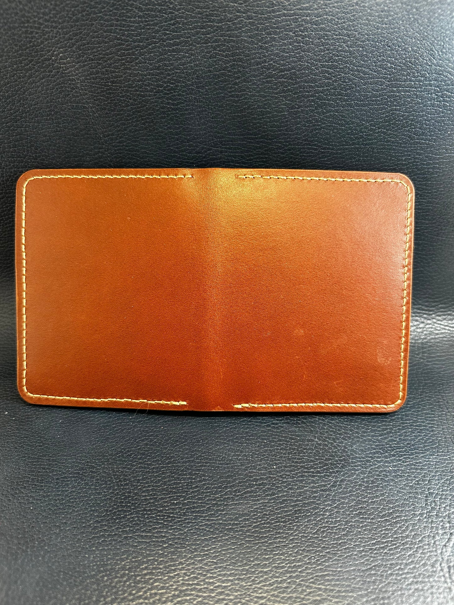 Hand Stitched Bi Fold veg tanned wallet
